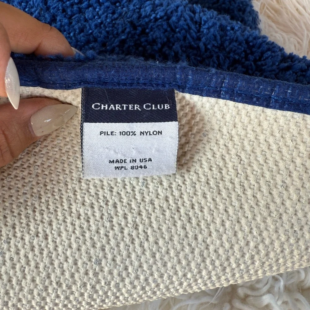 Charter Club Blue Bath Mats